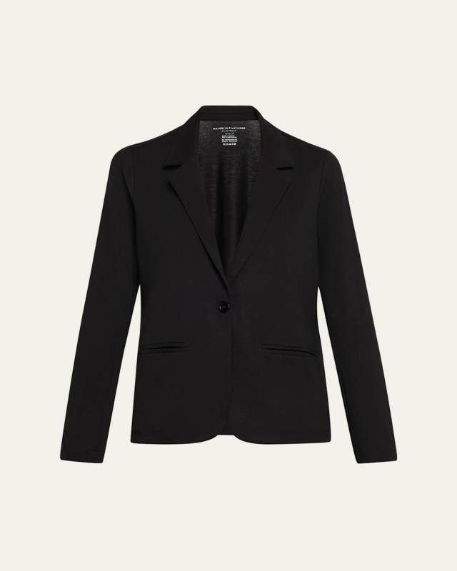 Soft Touch Single-Button Blazer
